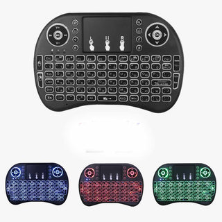 Mini tastiera wireless retroilluminatao x smart tv pad per tablet