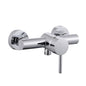 Rubinetto per bagno ultra moderno cromato lucido miscelatore per box doccia modello Ray Silver