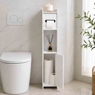 Mobiletto Bagno Salvaspazio Portarotolo Vano Portaoggetti Armadietto