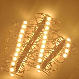 Modulo 10 led 3030 12V per insegne tabelle luce fredda calda IP65
