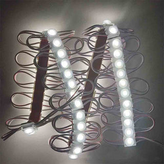 Modulo 10 led 3030 12V per insegne tabelle luce fredda calda IP65