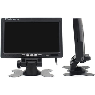 Monitor lcd tft 7" per retromarcia con telecomando per poggiatesta