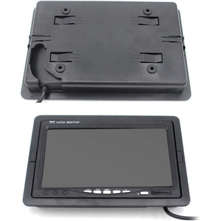 Monitor lcd tft 7" per retromarcia con telecomando per poggiatesta