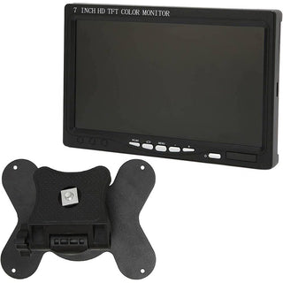 Monitor lcd 7" 2 ingressi video HDMI e VGA  poggiatesta retromarcia