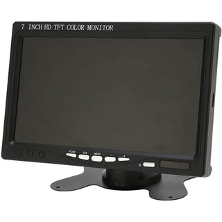 Monitor lcd 7" 2 ingressi video HDMI e VGA  poggiatesta retromarcia