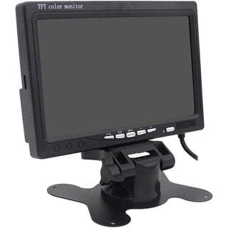 Monitor lcd tft 7" per retromarcia con telecomando per poggiatesta