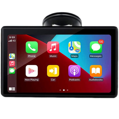 Monitor 7 pollici CarPlay Bluetooth per smartphone cellulare Ios e Android touchscreen autoradio FM uscita aux slot tf card