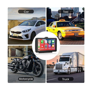 Monitor 7" CarPlay Bluetooth touchscreen con FM aux e slot TF card