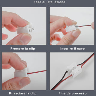 Set 36 morsetti a molla per cavi elettrici ac220v 5a senza saldatura