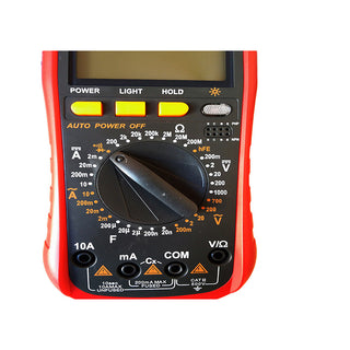 Multimetro digitale tester di tensione con puntali con display LCD