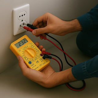 Multimetro digitale con display lcd tester tensione e corrente