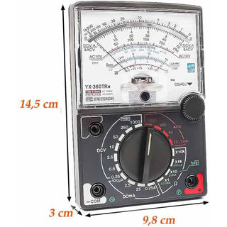 Multimetro analogico mini tester con puntali rilevatori di tensione