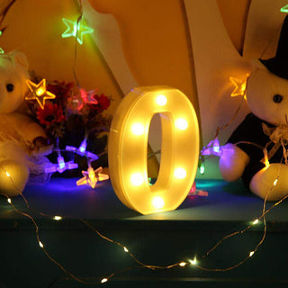 Numero luminoso bianco a LED decorazione per feste luce calda 3000k