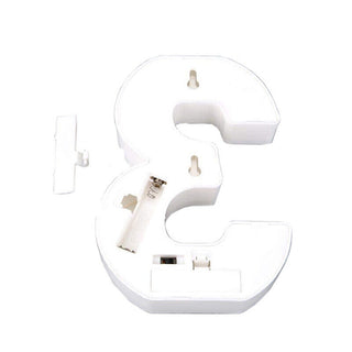 Numero luminoso bianco a LED decorazione per feste luce calda 3000k