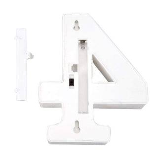 Numero luminoso bianco a LED decorazione per feste luce calda 3000k