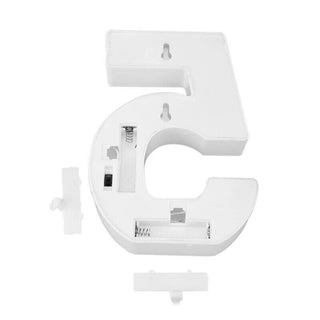 Numero luminoso bianco a LED decorazione per feste luce calda 3000k