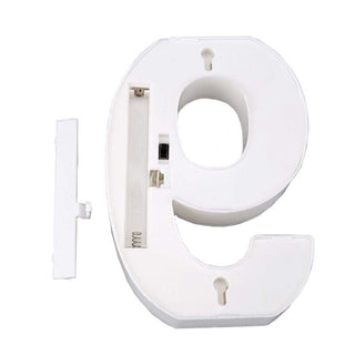 Numero luminoso bianco a LED decorazione per feste luce calda 3000k