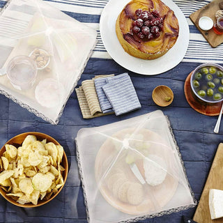 Set di 4 ombrellini coprivivande richiudibile per alimenti Ø 60 cm