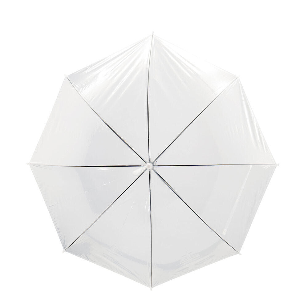 Ombrello Trasparente Sposa 8 Stecche - Apertura Automatica Per Matrimoni E Foto - Foto 14