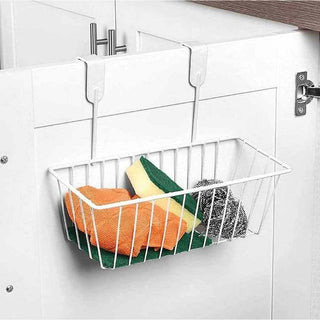 Cestino porta oggetti da appendere a ante o cassetti cucina bagno