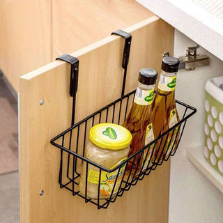 Cestino porta oggetti da appendere a ante o cassetti cucina bagno
