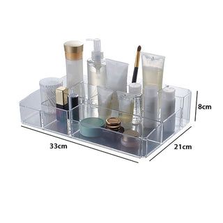 Organizer porta trucchi make-up 10 scomparti in ABS 34x22x9 cm