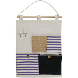 Porta oggetti da bagno in tessuto con tasche gancio vari modellli