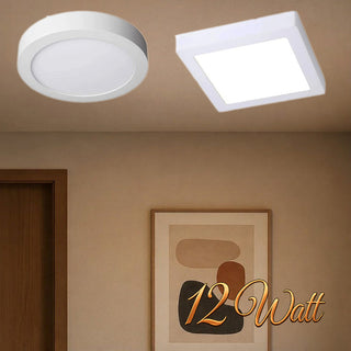 Plafoniera led 12W CCT 3 colorazione di luce fredda calda naturale
