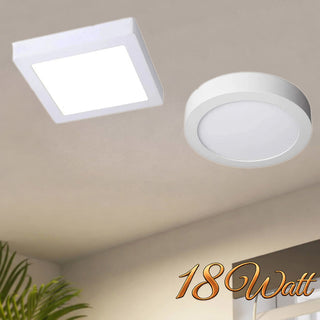 Plafoniera led 18W CCT 3 colorazione di luce fredda calda naturale