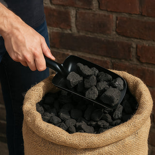 Paletta in metallo per carbone pulizia camino barbecue giardinaggio