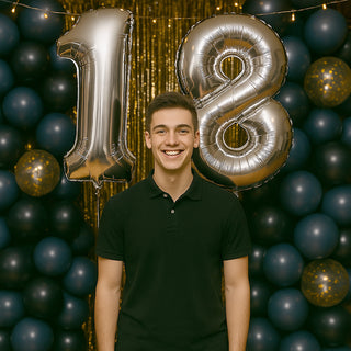 Palloncini gonfiabili gigantee numero 18 decorazione feste compleanno