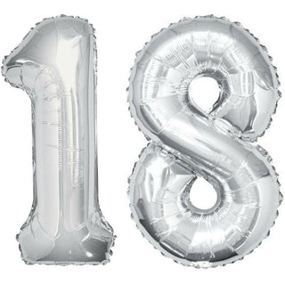 Palloncini gonfiabili gigantee numero 18 decorazione feste compleanno
