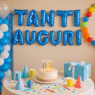 Palloncini con scritta Tanti Auguri decorazione per festa party