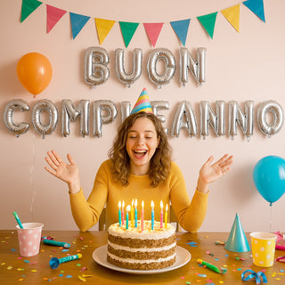 Palloncini con scritta Tanti Auguri decorazione per festa party