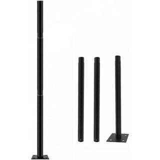 Palo verticale staffa per lampione ufo stradale 3MT 3 pezzi da 1MT