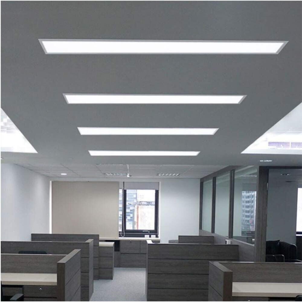 Pannello led da incasso 120x30 cm plafoniera da soffitto 40 watt tre colorazione di luce fredda 6500k calda 3000k naturale 4000k