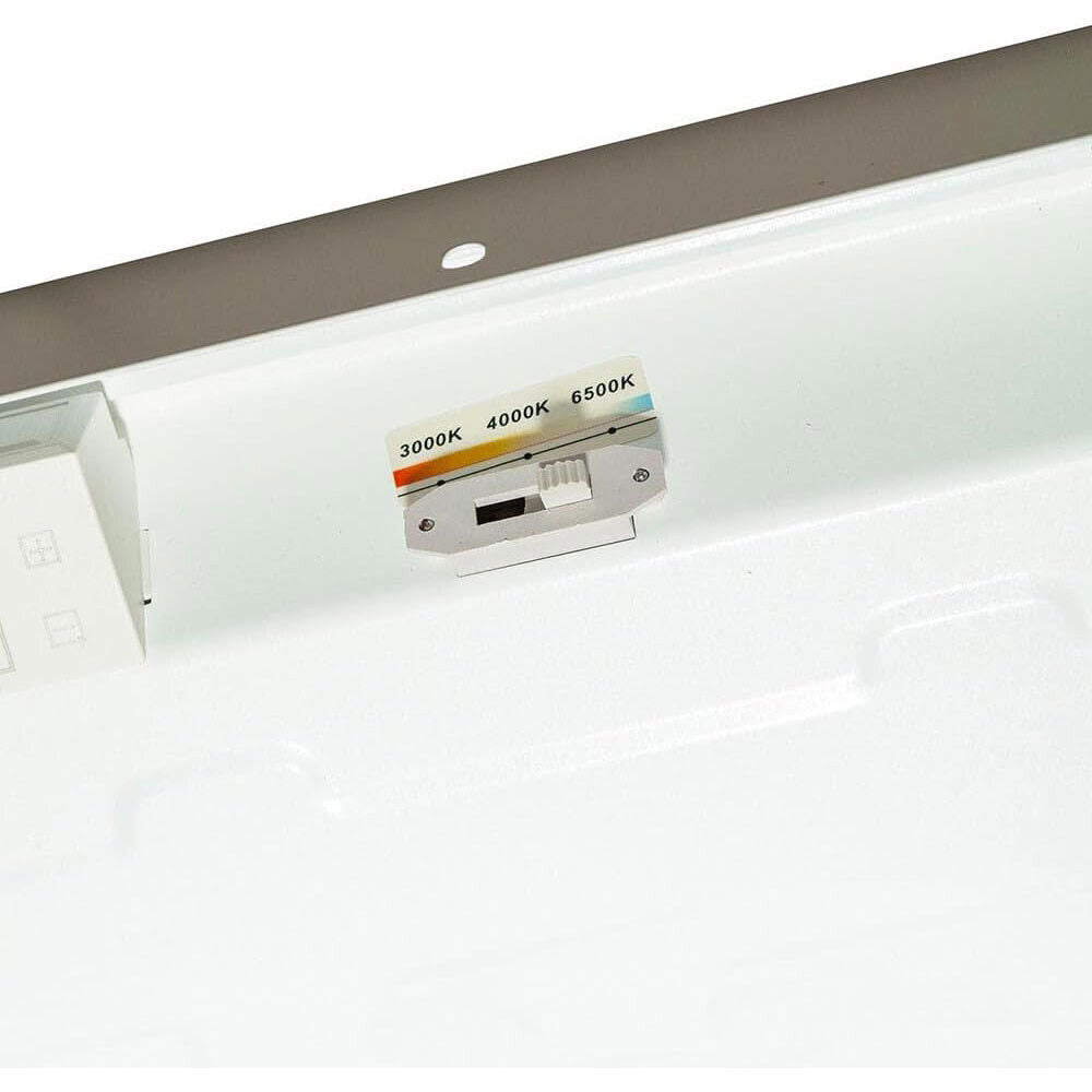 Pannello led da incasso 120x30 cm plafoniera da soffitto 40 watt tre colorazione di luce fredda 6500k calda 3000k naturale 4000k