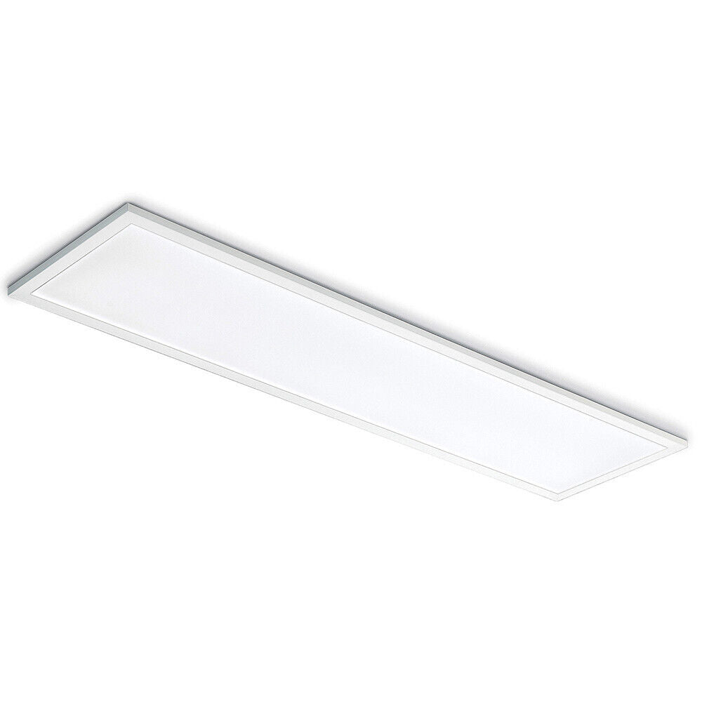 Pannello led da incasso 120x30 cm plafoniera da soffitto 40 watt tre colorazione di luce fredda 6500k calda 3000k naturale 4000k