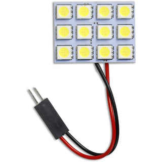 Luci pannello 12 LED SMD 6000K 2W 12V adattatore T10 per interni auto