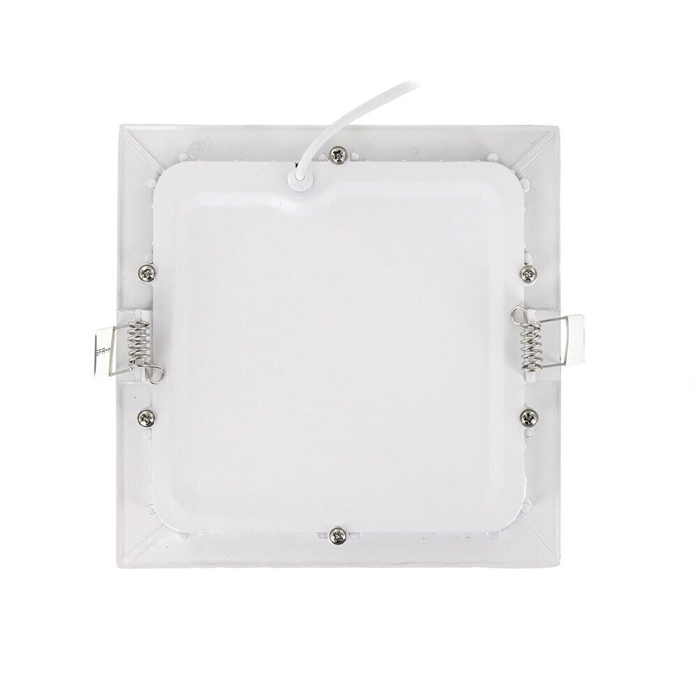 Pannello led incasso quadrato slim plafoniera 3 6 12 18 24 watt cct tre colorazione di luce fredda calda naturale selezionabile