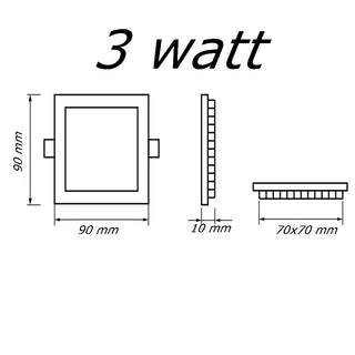 Pannello led incasso quadrato slim 3 6 12 18 24 watt tecnologia CCT