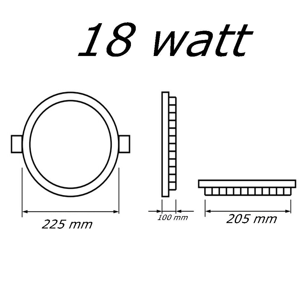 Pannello led incasso rotondo slim plafoniera 3 6 12 18 20 24 watt cct tre colorazione di luce fredda calda naturale selezionabile