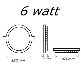 Pannello led incasso rotondo slim 3 6 12 18 20 24 watt tecnologia CCT