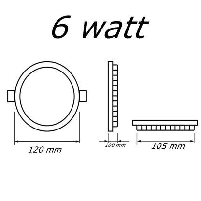 Pannello led incasso rotondo slim plafoniera 3 6 12 18 20 24 watt cct tre colorazione di luce fredda calda naturale selezionabile