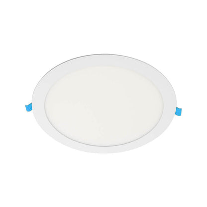 Pannello led incasso rotondo slim plafoniera 3 6 12 18 20 24 watt cct tre colorazione di luce fredda calda naturale selezionabile