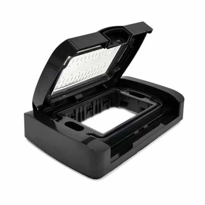 Placca idrobox 3 posti compatibile con matix IP55 coperchio modulo cassetta 503 nero