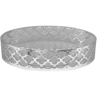 Accessori bagno argento barocco dispenser bicchiere piattino