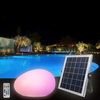 Lampada da giardino a led rgb+4000k a pannello solare luce decorativa