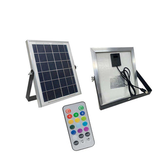Lampada da giardino a led rgb+4000k a pannello solare luce decorativa