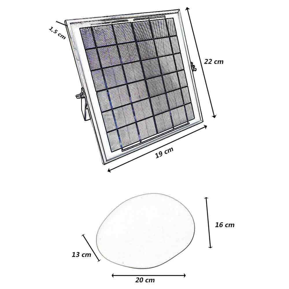 Lampada da giardino a led rgb+4000k per esterno con pannello solare luce decorativa multicolor